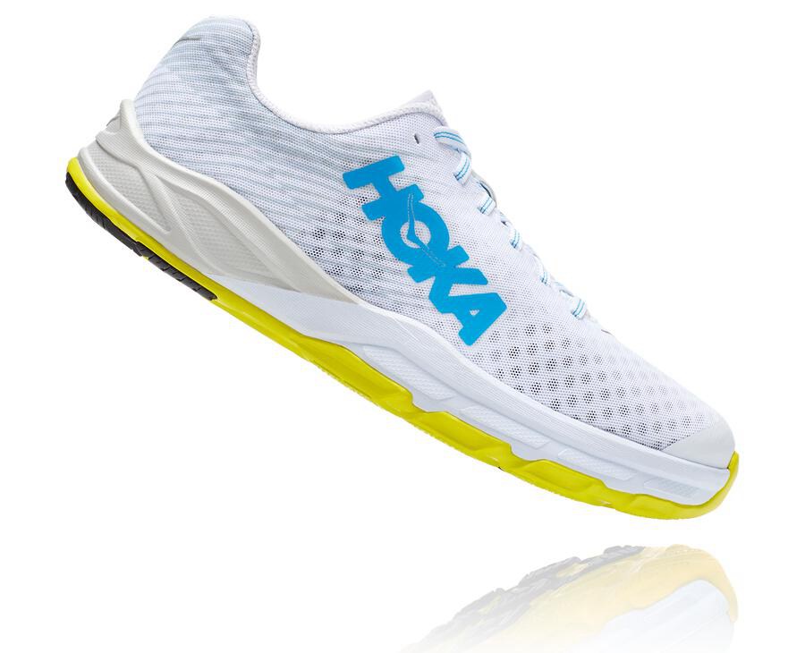 Chaussure Running Hoka One One Evo Carbon Rocket Homme - Blanche - TRK-704182